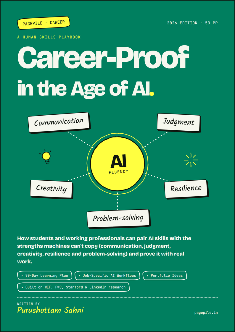 Cover of Career-Proof in the Age of AI by Purushottam Sahni